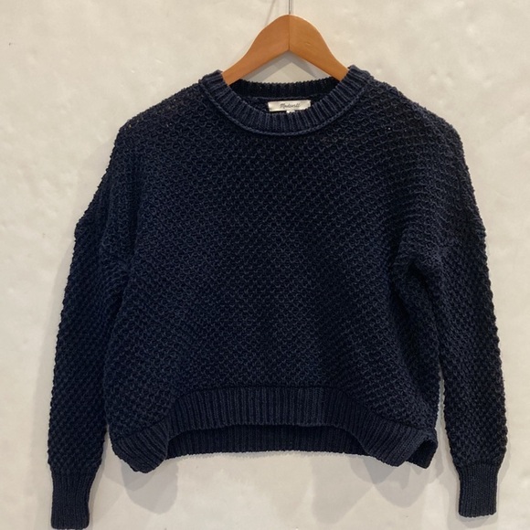 Madewell Navy French Quarter Pullover Sweater Size XS - Picture 4 of 13
